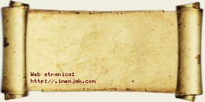 Angelina Bzenić vizit kartica